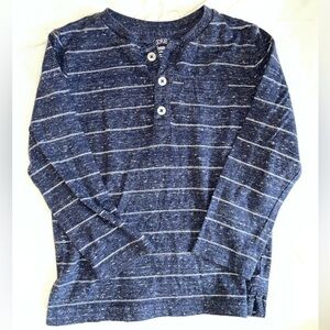 Okie Dokie Blue Button-Up Shirt boys 4T